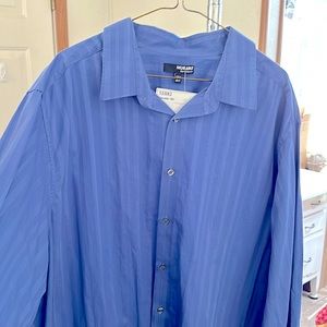 Blue big and tall shirt